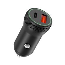 Зарядное устройство XO 1xUSB QC3.0 + 1xUSB-C PD18W black (CC33-BK)