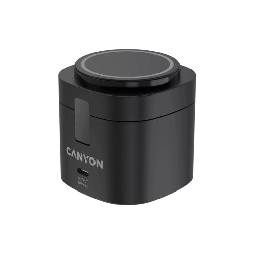 Зарядное устройство Canyon 4-in-1 wireless charging stand 30W + charger 65W + cable 1.0m black (CNS-WCS405B)