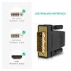 Переходник DVI 24+1 M to HDMI F black Ugreen (20124) - Изображение 1