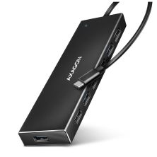 Концентратор AXAGON USB-C to 7xUSB 3.0 black (HUE-F7C)