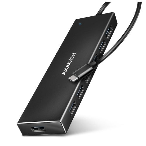 Концентратор AXAGON USB-C to 7xUSB 3.0 black (HUE-F7C)
