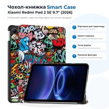 Чохол до планшета BeCover Smart Case Xiaomi Redmi Pad 2 SE 9.7 (2026) Graffiti (715835)