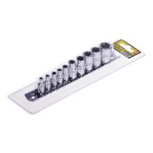 Набір торцевих головок Alloid зовнішній Torx, 1/4-3/8DR, E4-E18, 10шт. (НГЕ-418Б)
