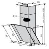 Витяжка кухонна Ventolux TORINO 60 X/BK (1000) IT - Зображення 1