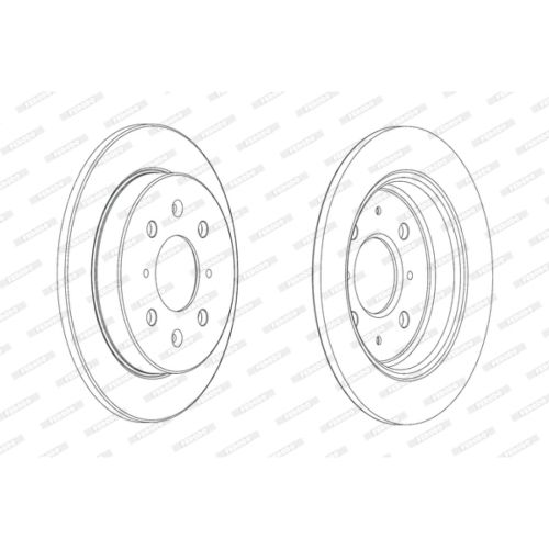 Гальмівний диск FERODO DDF2244C