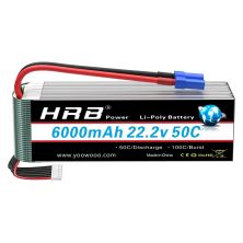 Аккумулятор для дрона HRB_ Lipo 6s 22.2V 6000mAh 50C Battery XT60 Plug (HR-6000MAH-6S-50C-XT60)