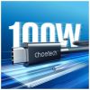 Дата кабель USB-С to USB-С 0.8m Thunderbolt4 40Gbps Power Delivery 100W 8K60Hz Choetech (A3010-BK) - Зображення 2