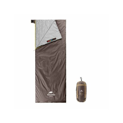 Спальный мешок Naturehike надлегкий Summer LW180 NH21MSD09 лівий (15°C) p-p XL коричневий (6927595777985-L)