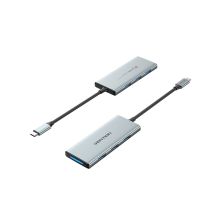 Концентратор Vention USB 3.1 Type-C to HDMI/USB 3.0x3/SD/TF/PD 100W 7-in-1 (TOPHB)