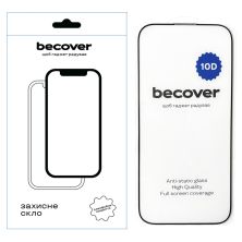 Стекло защитное BeCover Apple iPhone 16 Pro 10D Black (712323)