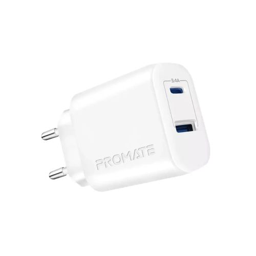 Зарядное устройство Promate biplug-2.white