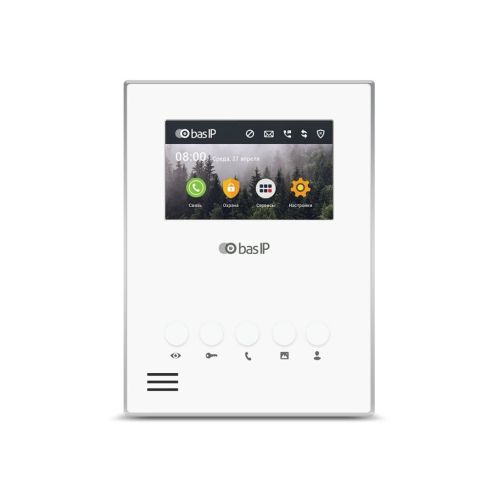 Видеодомофон Bas-IP AU-04LAF/W white