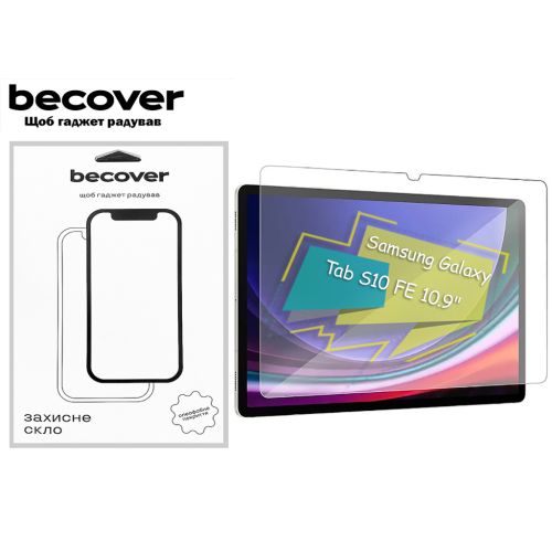 Скло захисне BeCover Samsung Galaxy Tab S10 FE (SM-X520/SM-X526) 10.9 (713256)