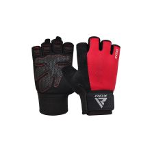 Рукавички для фітнесу RDX W1 Half Red L (WGA-W1HR-L)