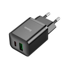 Зарядное устройство HOCO N28 Founder 1xUSB-C PD20W + 1xUSB QC3.0 Black (6931474783509) Зарядное устройство HOCO N28 Founder 1xUSB-C PD20W + 1xUSB QC3.0 Black (6931474783509)