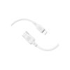 Дата кабель USB 2.0 AM to Lightning 1.0m Lenny silicone BX113 white BOROFONE (6941991115400) - Зображення 1