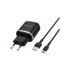 Зарядное устройство BOROFONE BA36A High Speed USB QC3.0 + cable USB to USB-C 18W Black (6931474716002) - Изображение 2