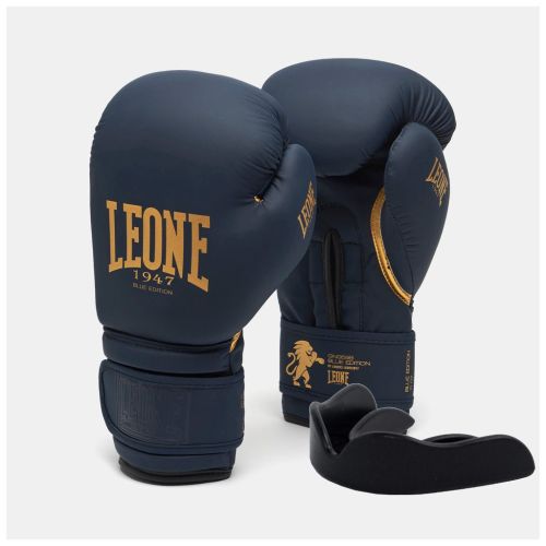 Боксерские перчатки Leone GN059B Blue Edition 14 унцій (GN059B_Blue_14oz)