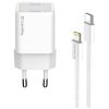 Зарядний пристрій ColorWay C101D GaN Mini 20W PD PPS USB-C + cable USB-C to Lightning white (CW-CHS059PDL-WT) - Зображення 2