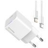 Зарядний пристрій ColorWay C101D GaN Mini 20W PD PPS USB-C + cable USB-C to Lightning white (CW-CHS059PDL-WT) - Зображення 3