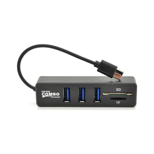 Концентратор Voltronic USB-C 3xUSB 2.0 + SD/TF 0.1m black (YT-HTCP3101/4)