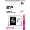 Карта памяти Silicon Power 64GB microSDXC class 10 UHS-I U3 V30 A1 Superior (SP064GBSTXDV3V20SP) - Изображение 2