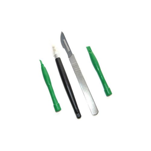 Набор инструментов Bakku BK-7280-D скальпель, шпателёк, две лопатки для разборки корпусов, Blister (BK-7280-D)