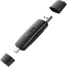 Зчитувач флеш-карт Ugreen USB-C + USB to TF/SD 3.0 CM304 black (80191)