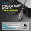 Кабель мультимедийный HDMI M to HDMI M 40.0m V2.1 8K60Hz AOC 48Gbps black Digitus (AK-330126-400-S) - Изображение 2