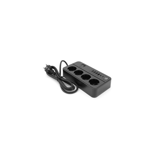 Сетевой фильтр питания Voltronic G13, 3000W, 4 роз, 4USB 3,2А, 2 Type-C, 2м Black (YT-G13)