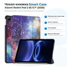 Чохол до планшета BeCover Smart Case Xiaomi Redmi Pad 2 SE 9.7 (2026) Space (715839)