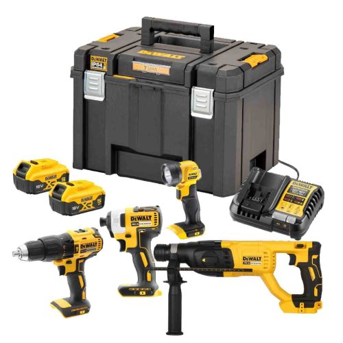 Набор электроинструментов DeWALT 18V XR Li-lon, 2 АКБ, ЗУ, куйс (DCK440P2T)
