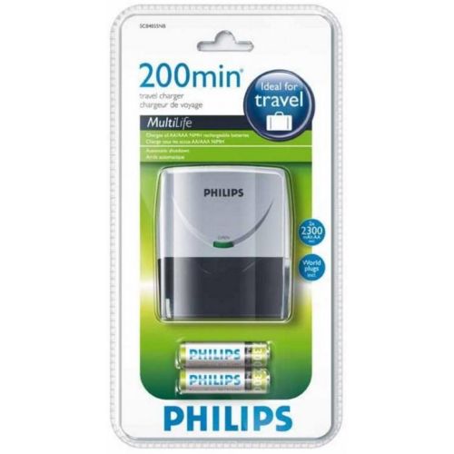 Зарядний пристрій для акумуляторів Philips MultiLife SCB4055NB.+ 2*AA 2300 mAh (SCB4055NB/12)