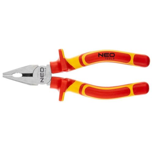 Плоскогубцы Neo Tools 180 мм, 1000 В, CrV, полированные (01-221)