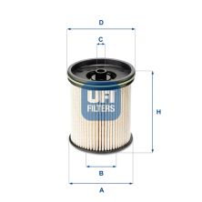 Фильтр топливный UFI 26.122.00