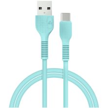 Дата кабель USB 2.0 AM to Type-C 1.2m AL-CBCOLOR-T1MT Mint ACCLAB (1283126518256)