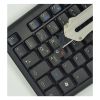 Наклейка на клавіатуру BestKey непрозора чорна, 76, помаранчевий (BKU13ORA/014) - Зображення 2