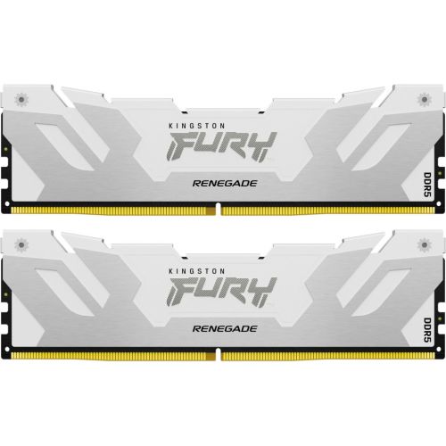 Модуль пам'яті для комп'ютера DDR5 32GB (2x16GB) 7600 MHz Renegade White XMP Kingston Fury (ex.HyperX) (KF576C38RWK2-32)