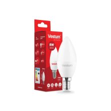 Лампочка Vestum C37 8W 4100K 220V E14 (1-VS-1311)