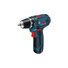 Шуруповерт Bosch GSR 12V-15 12В, 2х2А/год, 15-30Нм, 0-400/400-1300об/хв, набір 10 біт, кейс (0.601.868.10G) - Зображення 1