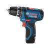 Шуруповерт Bosch GSR 12V-15 12В, 2х2А/год, 15-30Нм, 0-400/400-1300об/хв, набір 10 біт, кейс (0.601.868.10G) - Зображення 2