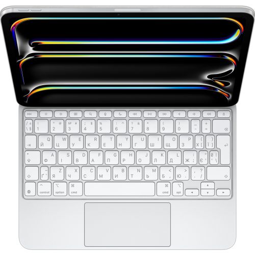 Чехол для планшета Apple Magic Keyboard for iPad Pro 11inch (M4) - Ukrainian - White,Model A2975 (MWR03UA/A)