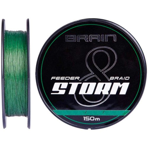 Шнур Brain Storm 8X 150m 0.08mm 11lb/4.8kg Green (1858.51.69)