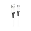 Дата кабель USB 2.0 AM to USB-C 1.0m 3A silicone X82 white HOCO (6931474768582) - Зображення 1