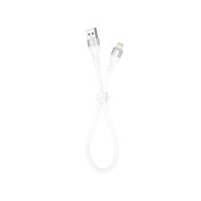 Дата кабель USB 2.0 AM to Lightning 0.25m 2.4A white XO (XO-NB179-BK)