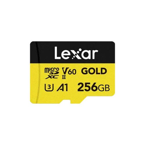 Карта памяти Lexar 256GB microSDXC class 10 UHS-II U3 V60 A1 Professional Gold (LMSGOLD256G-BNNNG)