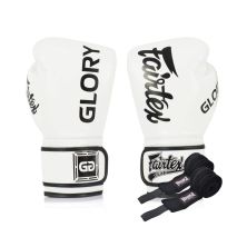 Боксерские перчатки Fairtex BGVG1 White 12 унцій (бинти в комплекті) (BGVG1_12oz_White)