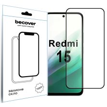 Стекло защитное BeCover Xiaomi Redmi 15 Black (713905)