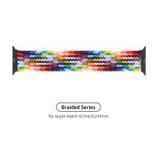 Ремешок для смарт-часов Armorstandart Braided Solo Loop для Apple Watch 49/46/45/44/42 (Series 1-3) Pride Editio Size 8 (160 mm) (ARM64938)