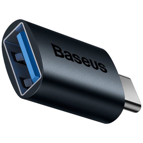 Переходник OTG USB 3.1 AF to USB-C blue Baseus (ZJJQ000003)